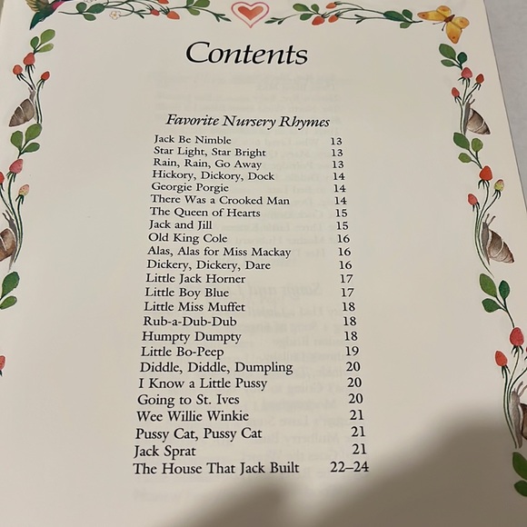 Favorite Nursery Rhymes book- hardcover - Picture 3 of 5